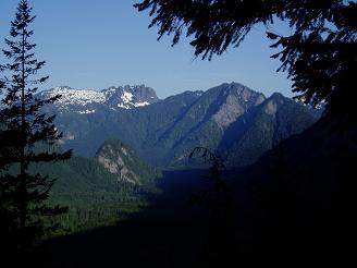 Bessemer Mountain, Quartz Mountain, and Choirboy from Green Ridge trail