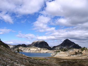 Upper Ice Lake and Spectacle Buttes