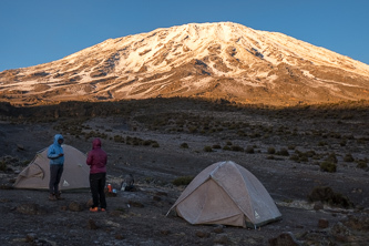 Mount Kilimanjaro from Third Cave Camp