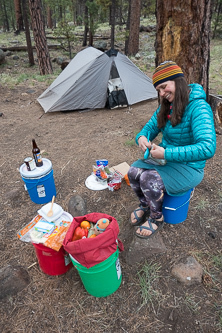 Camp at Freidlein Prairie Dispersed Camping on Humphreys Peak