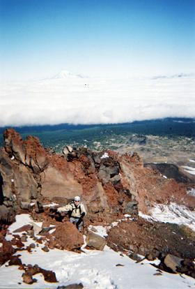 Ascending-the-north-ridge-of-Mount-Adams