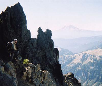 Buttress below summit of Mount Curtis Gilbert