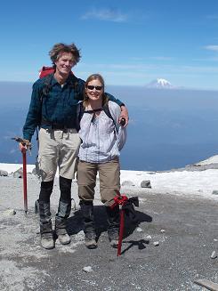 Mom and Dad on summit of Mount Adams