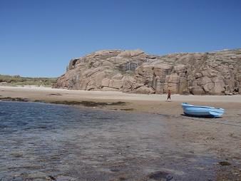 Carrickfin beach and bouldering area