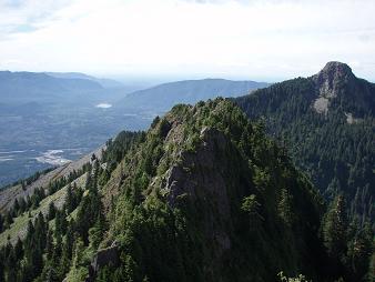 East side of the west sub-summit of Green Mountain (Mount Si quad) (Mount Teneriffe in the background)