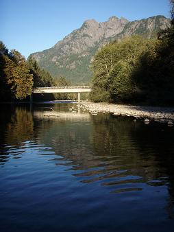 Russian Butte from the Middle Fork Snoqualmie River