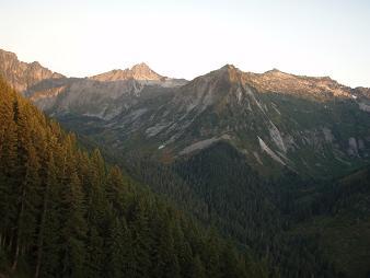 Bushwack Peak and point 5110 from Static Point