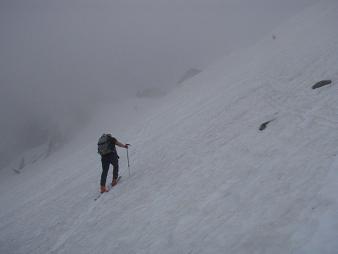 Ascending the west arm of Silver Basin