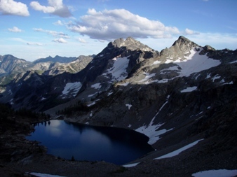 Corteo Peak and Wing Lake
