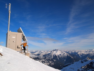 The radio repeater on the summit of Ruby Mountain