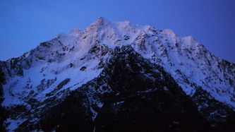 Pre-dawn light on Big Four Mountain