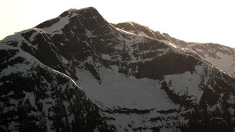 The east side of Davis Peak, Washington's steepest mountain face.
