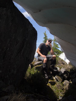 Brett on the summit of Floating Rock