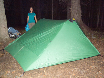 Our camp in the Middle Fork Pasayten valley.