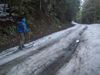 The Tinkham Road was a mess.