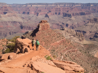 O'Neil Butte and the South Kaibab Trail.