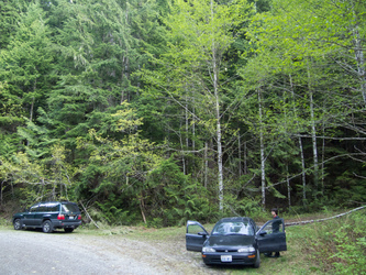 We were surprised to find another car parked at our trail head on Deer Creek Road.