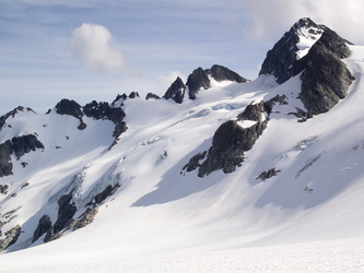 Snowfield Peak and its east ridge.