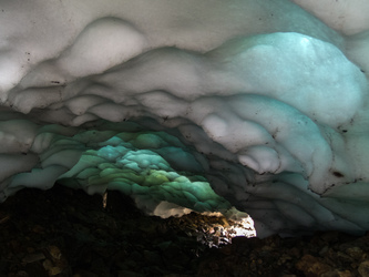 Snow cave.