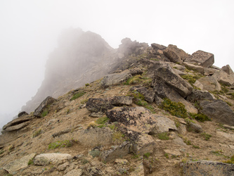 The summit of Cloudy Peak.