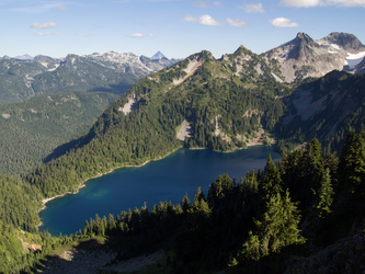 Marmot Lake and Lynch Peak.