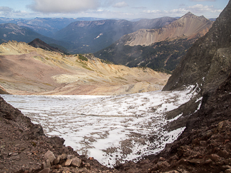 The McCall Glacier and Tieton Peak.