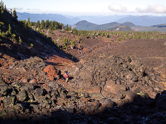 The lava flow from Collier Cone