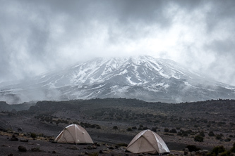 Mount Kilimanjaro from Third Cave Camp