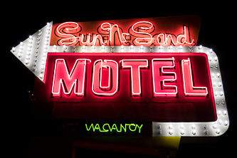 We camped at the very friendly Sun-n-Sand Motel