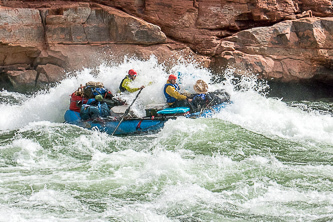 The New York team in House Rock Rapid