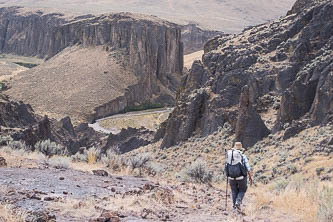 Dropping into the confluence of the Owyhee and the Little West Owyhee