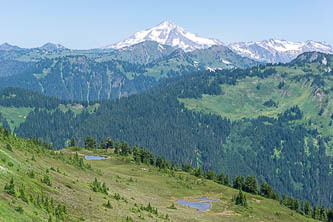 Glacier Peak from the summit of Bench Mark Mountain
