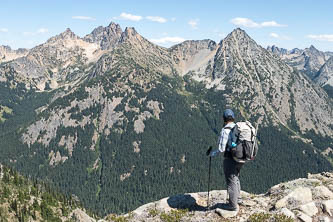 Cutthroat Peak and Whistler Mountain from the summit of Crooked Bum