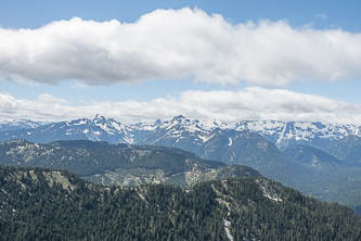 Snoqualmie Range from Red Mountain Lookout site