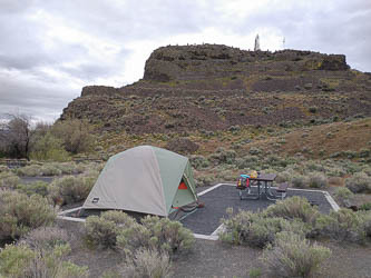 Camp at Rocky Coulee