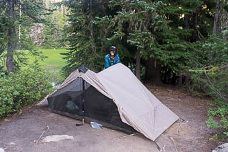 Camp at Deception Lakes